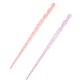 Healvian 2pcs Vintage Marbling Hair Pins for Updo Durable Acetate Hair Accessories for Thick for Weddings Festivals and Special Occasions