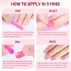 New Press On Nails,Medium Soft Gel Oval Fake Nail Kit