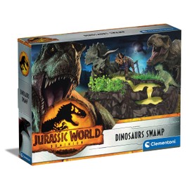 Clementoni Jurassic World 3 Dino-Landschaft Dinosaurier-Sumpf - Kreativer Baukasten zum Gestalten einer urzeitlichen Landschaft - Für kleine Forscher ab 6 Jahren 19206