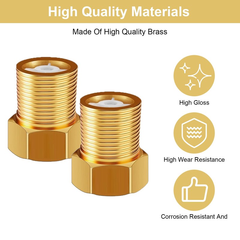 Pack of 2 3/4 Inch Brass Check Valve DN20 Thread