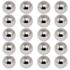 Easyboost 20 Balls 6.35 mm (1/4 Inch) Steel Ball Bearings Bicycle Inner Bearing Bicycle Hub Bearing Cage Hub Bearing Axle BMX MTB Mountain Bike Children's Bikes Electric Bicycle Fork Bearing