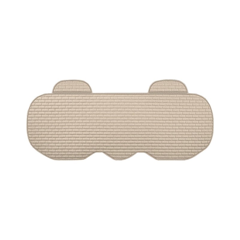 51.97 x 19.29 Inch Linen Rear Bench Seat Protector, Beige