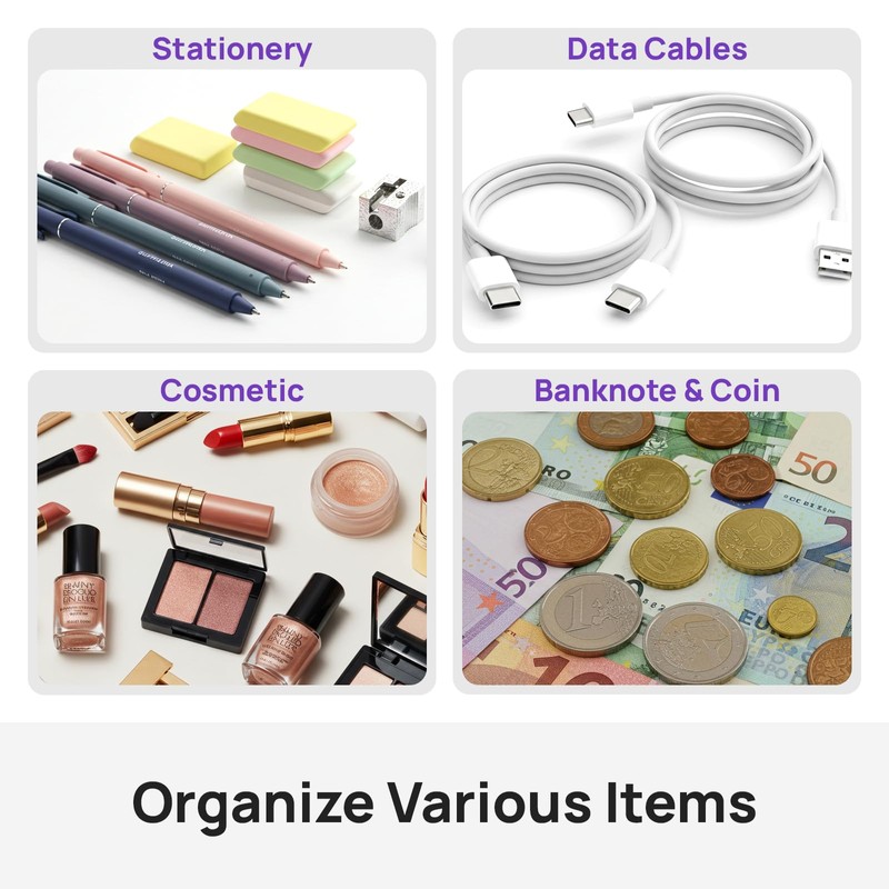 JEFURE Pencil Case, Pencil Case Corduroy Fabric, Large Capacity Pencil