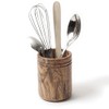 Berard Olive Wood Handcrafted Utensil Canister