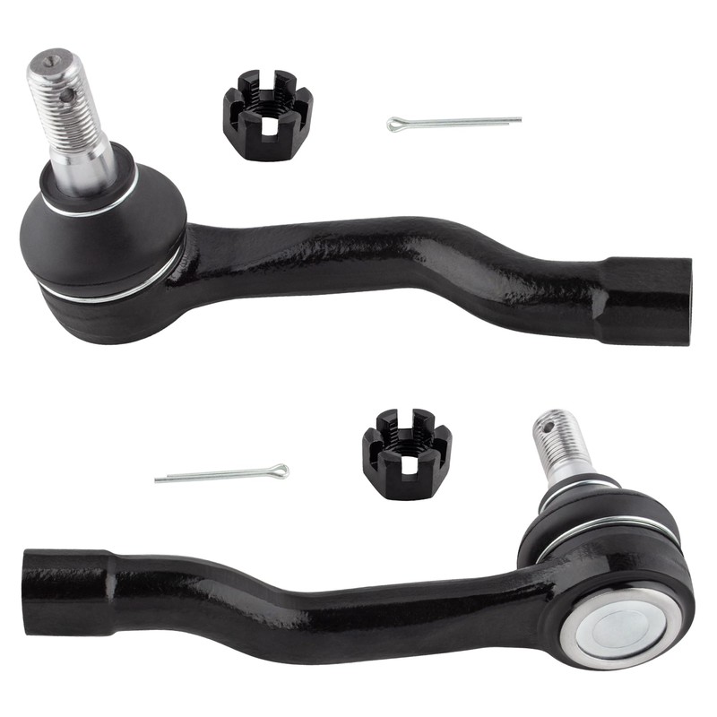 WEDOAUTO 4Pcs Front Outer + Inner Tie Rods End Links