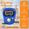 RINVEE 12PACK Electronic Finger Clicker Counter 5-Digit LCD Hand Tally