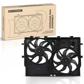 A-Premium Radiator Cooling Fan Assembly Compatible with Select Ram Models - ProMaster 1500/2500/3500 2014-2021 - with Air Conditioning, Replace# 68189000AB