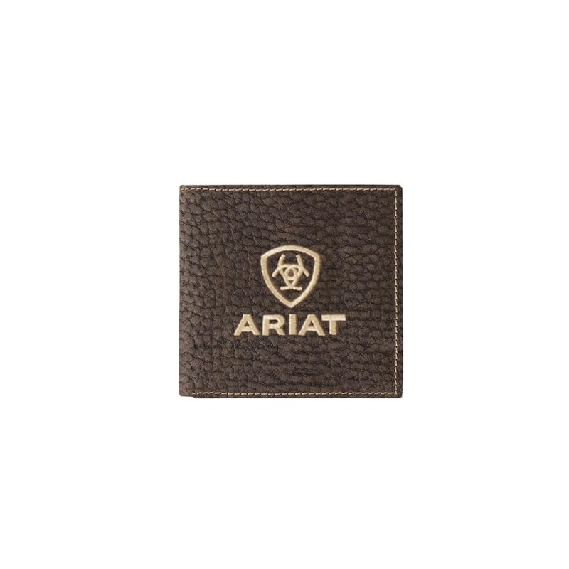 ARIAT Large Bifold Wallet Bull Hide Brown, brown
