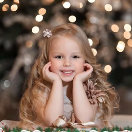 MELLIEX Pack of 10 Christmas Snowflakes Hair Clips, Christmas Hair Accessories with Glitter Rhinestones Silver Snowflakes Christmas Hair Clip for Women Girls