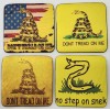 Unbranded Gadsden Flag Sublimated Coasters Set of 4