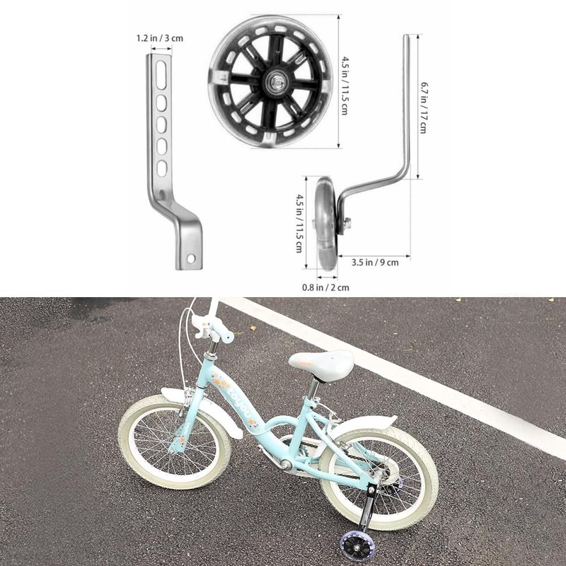 Growth Support Adjustable Safety Training Wheel for 12-20 Inch Kids