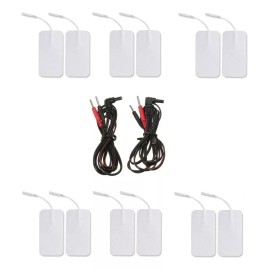 Electrodos Cola Ratón 5x10+cable Repuesto 14pz Fisioterapia
