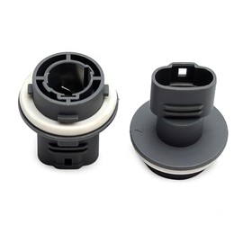 iJDMTOY Pair Grey OE-Spec 1157 7528 Front Lamp/Taillight Turn Signal Light Bulb Plug Adapter Sockets Compatible with Honda/Acura/Toyota