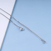 Jugielu Boho Bent Bar Pendant Necklace Tube Bar Necklace Silver