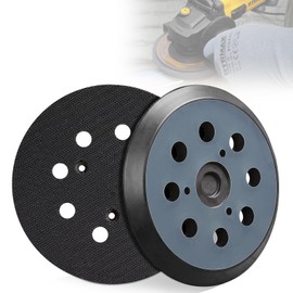 2PCS 5-Inch 8-Hole BO5031 Sander Base Replacement, Sander Backing Pads for Makita BO5030 BO5031 BO8041 BO5041, Velcro Sanding Pads 743081-8, Round Hook &Loop Orbital Pad for Polishing Buffing