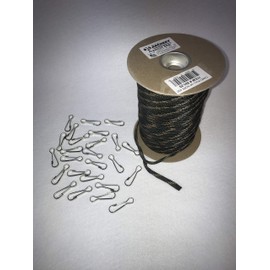 Treestand Hunter Bow Pull Up Cord KIT 500 ft BRAIDED CAMO CORD + 25 SNAP CLIPS Archery Bowhunting