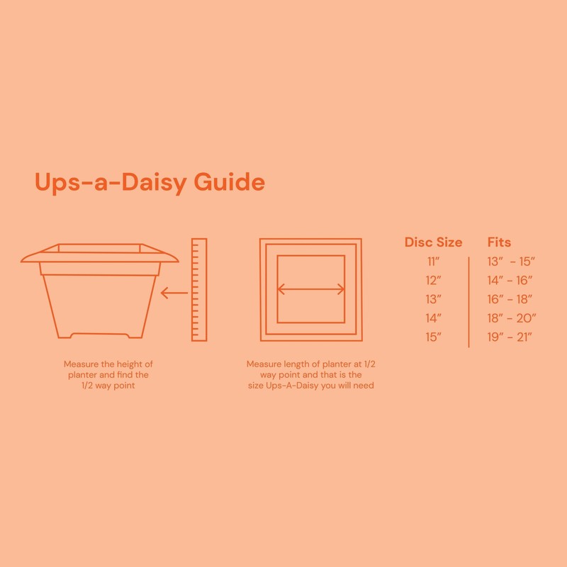 Bloem: Ups-A-Daisy Square Planter Insert - 13" x 1" -