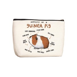 Guinea Pig Makeup Bag Pig Gifts Guinea Pigs Lover Gift Hamster Zipper Pouch Bag Gift Birthday Christmas Gifts for Animal Lovers Friends