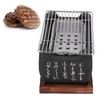 Pwshymi Japanese BBQ Grill, Portable Food Charcoal Stove BBQ Plate