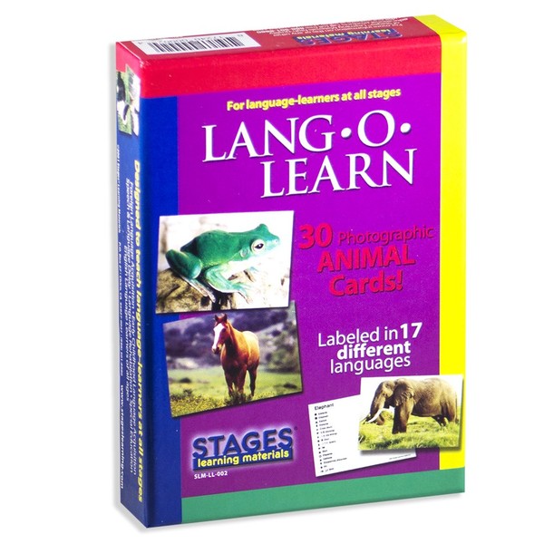 Stages Learning Lang-O-Learn ESL Animals Vocabulary Photo Flash Cards