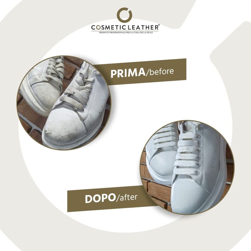 Shoe Whitener, White dye for Leather and Fabric Sneakers, White