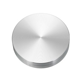 MECCANIXITY 3.1inch Rotating Swivel Stand with Steel Ball Bearings Annular Lazy Susan Base Turntable for Kitchen Corner Cabinets, Annular 0.63inch Silver