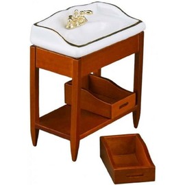 Melody Jane Dolls House White & Gold Vanity Sink Unit Miniature Reutter Bathroom Furniture