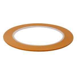 JINBING Vinyl Fine Line Fineline Automotive Pinstriping Masking Tape Painter Tape for Curves Orange (2mm 5Roll)