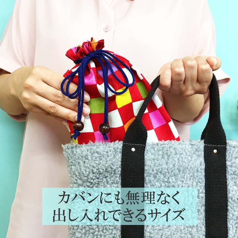 [LamPlanning] Poitto Goshuin Book Bag Drawstring Bag Bag Case Red