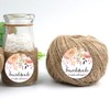 ZLKAPT Handmade with Love Stickers Floral Handmade Favor Labels -120pcs/set