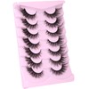 False Lashes Natural Look Fluffy Faux Mink Eyelashes Wispy Fox