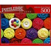 Rainbow Cupcakes - 500 Pieces Deluxe Jigsaw Puzzle for Age