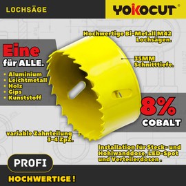 Hole Saw 90 mm, Universal HSS M42 Bi-Metal Hole Saws, Circular Saw with Hexagonal Shank and Drill Bit Set Drill Bit for Wood, Plaster, Drywall, Plastics (Diameter 90 mm)