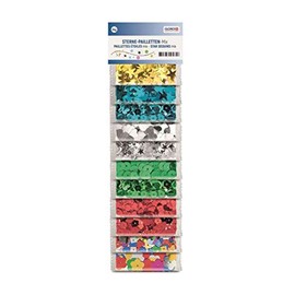 Glorex 6 1630 182 Sequins Mix, 24 g, Assorted Designs, Shapes and Colours, Ideal for Crafts, Decorating and Sewing on Textiles