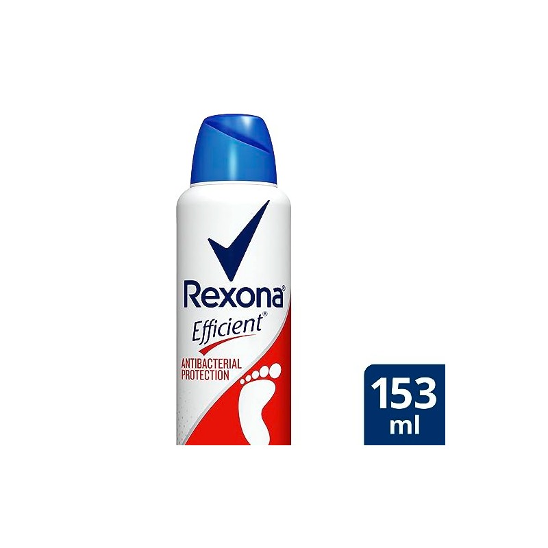 Desodorante para pies Rexona Efficient Antibacterial 153 ml