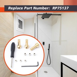 RP75137 Shower Valve Extension Kit for Tub and Shower Faucets Compatible with Delta Series 3 and 6 Settings Diverter, With Brass Extension Stems, Screws, a Cross Screwdriver, and an Allen Wrench