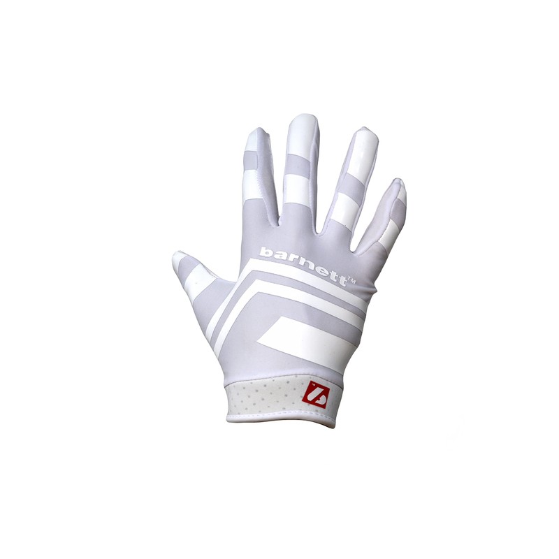 BARNETT FRG-03 White Professional Receiver Football Gloves, RE, DB, RB