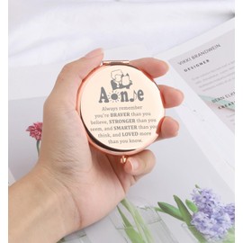 WSNANG The Musical Inspired Gift Musical Orphan Theater Travel Compact Pocket Makeup Mirror Musical Theatre Fans Gift (Anni Always Mirror)