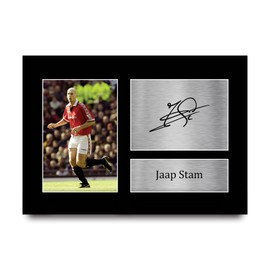 HWC Trading A4 Jaap Stam Gifts Printed Signed Autograph Picture for Football Fans and Supporters