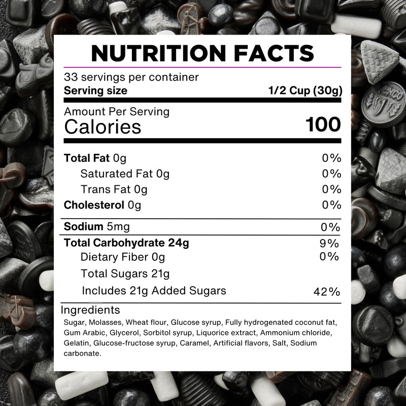 Venco Griotten Salty Licorice Squares - Original Dutch Licorice Candy