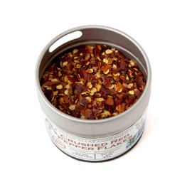 Crushed Red Pepper Flakes | Gourmet Spice | All Natural, Non GMO | Artisanal Seasoning | Handmade, Small Batch | Made in USA | Magnetic Tin | GLP-1 Friendly | Ultra Premium | Gustus Vitae | #77