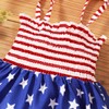 WASAIGOOD Newborn Baby Girl Independence Day Rompers Elastic Straps Tube