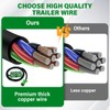 Anayguto 4 FT 7 Pin Trailer Wiring Harness with 7