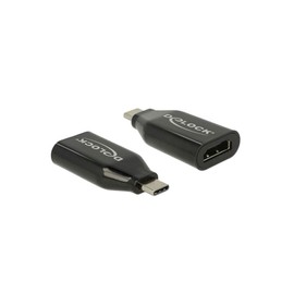 Delock 62978 Adapter USB Type-C Stecker auf HDMI Buchse (DP Alt Mode) 4K 60 Hz Schwarz