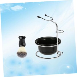 FOMIYES Shaving Brush Stand Bowl 1 Set Shaving Brush Holder Bowl Elegant Plastic Set for Tidy Razor Storage