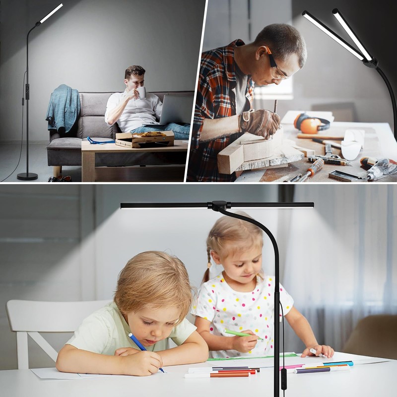 LED Floor Lamp with Remote Control, Bright 18W Floor Lamps