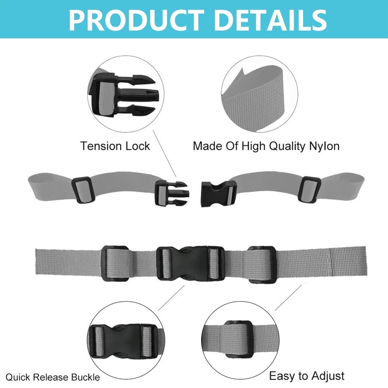 Adjustable Chest Strap for Backpack and School Bag, 2 Pieces