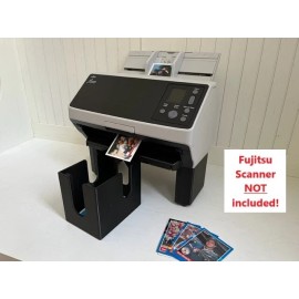 Unbranded XTRA TALL Card Scanner RISERS and CARD CATCH BIN for RICOH 8170 Scanner - Fujitsu FI8170, 1X Stackable XL Card Bin (NO Risers)