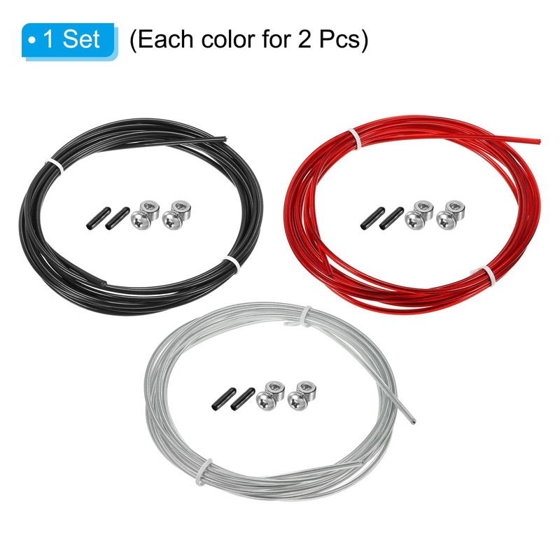 PATIKIL 10Ft Speed Jump Rope Replacement Cable, 6 Pack 2.5mm