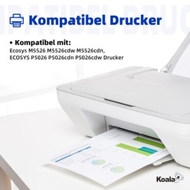 Koala TK5240 TK-5240 Compatible with Kyocera TK-5240K TK-5240C TK-5240M TK-5240Y for Ecosys M5526CDN M5526CDW P5026CDN P5026CDW (4-Packs)